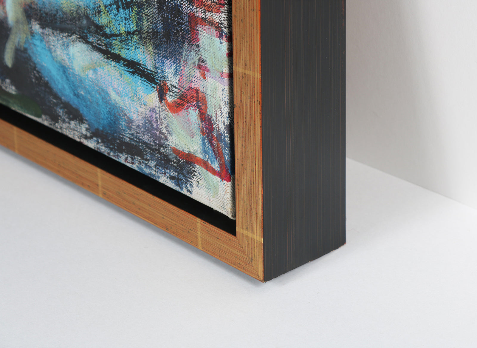 Expressionist Figure Scene <br>1973 Acrylic on Canvas <br><br>#B5391