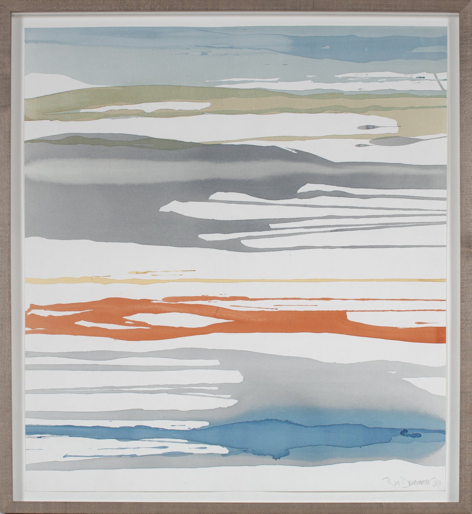 <i>In Between Color #43</i> <br>2020 Gouache <br><br>#B5468