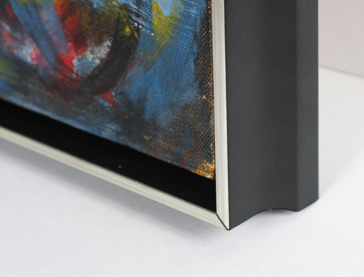 Frenetic Abstract Expressionist Painting <br>Early 2000s Acrylic <br><br>#B5516