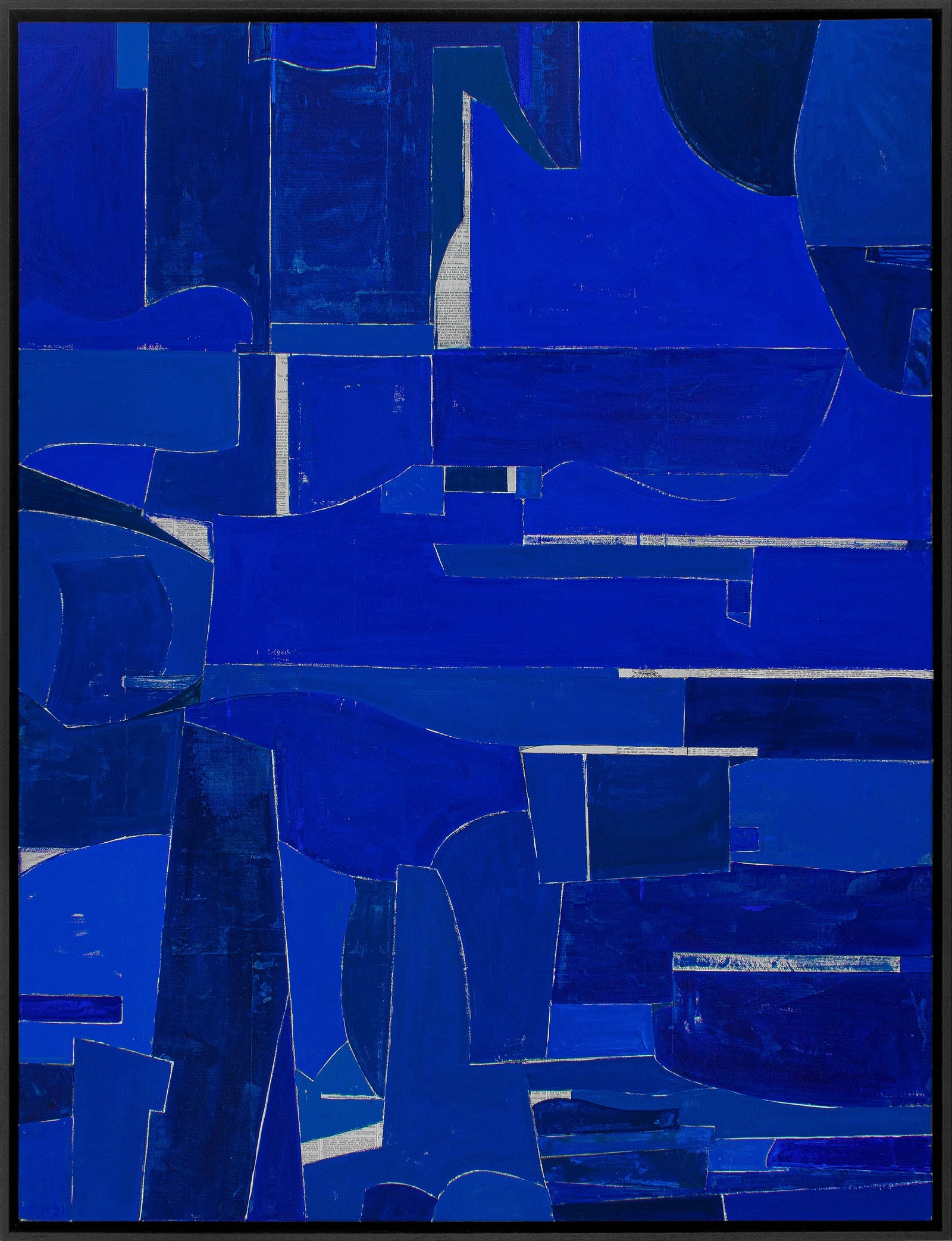 <i>Ultramarine: A San Francisco Memory</i> <br>2021 Mixed Media <br><br>#B5527