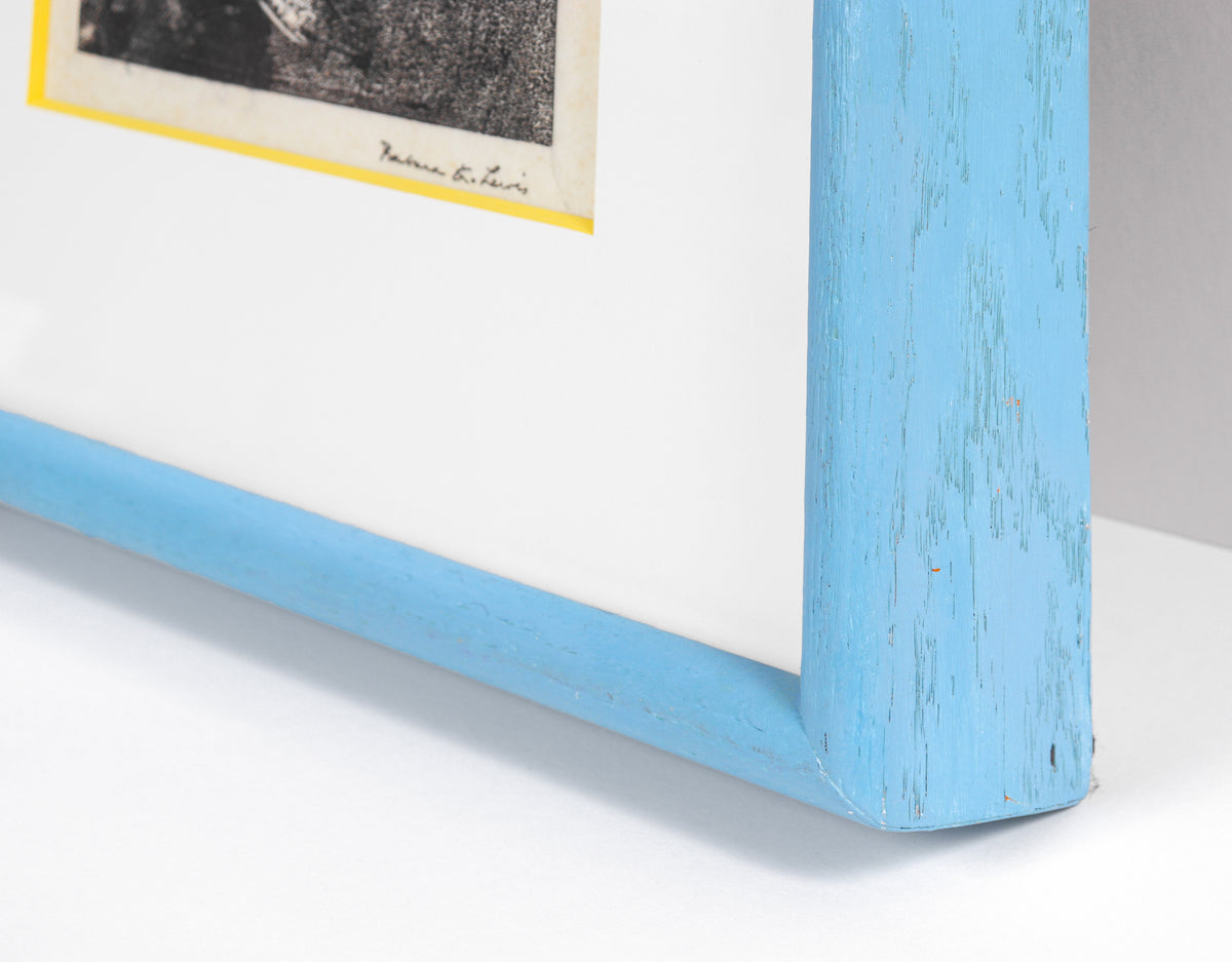 Monochromatic Duck <br>1940s Linoleum Block Print <br><br>#B5529