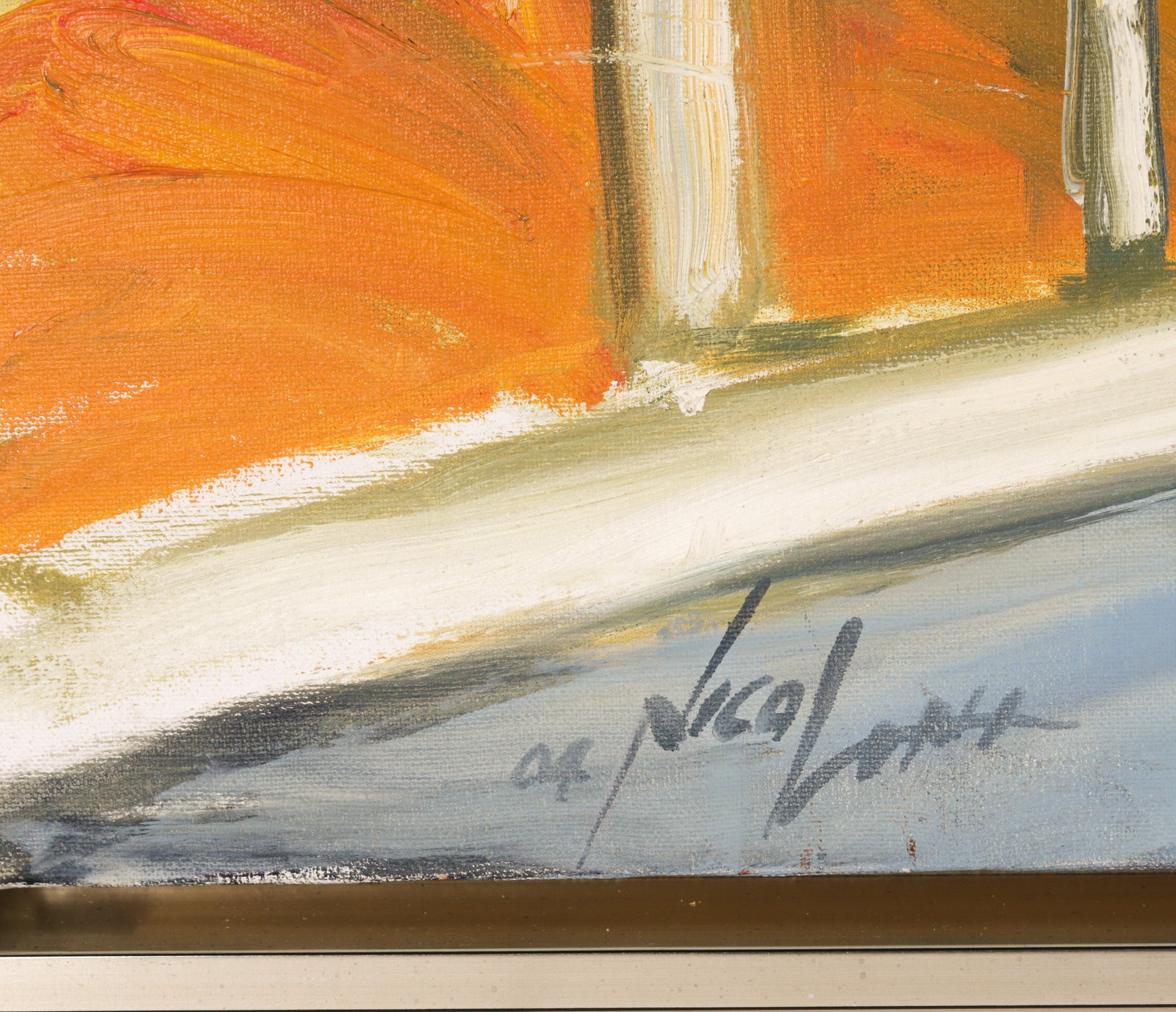 California Freeway Scene <br>2004 Oil <br><br>#B5556