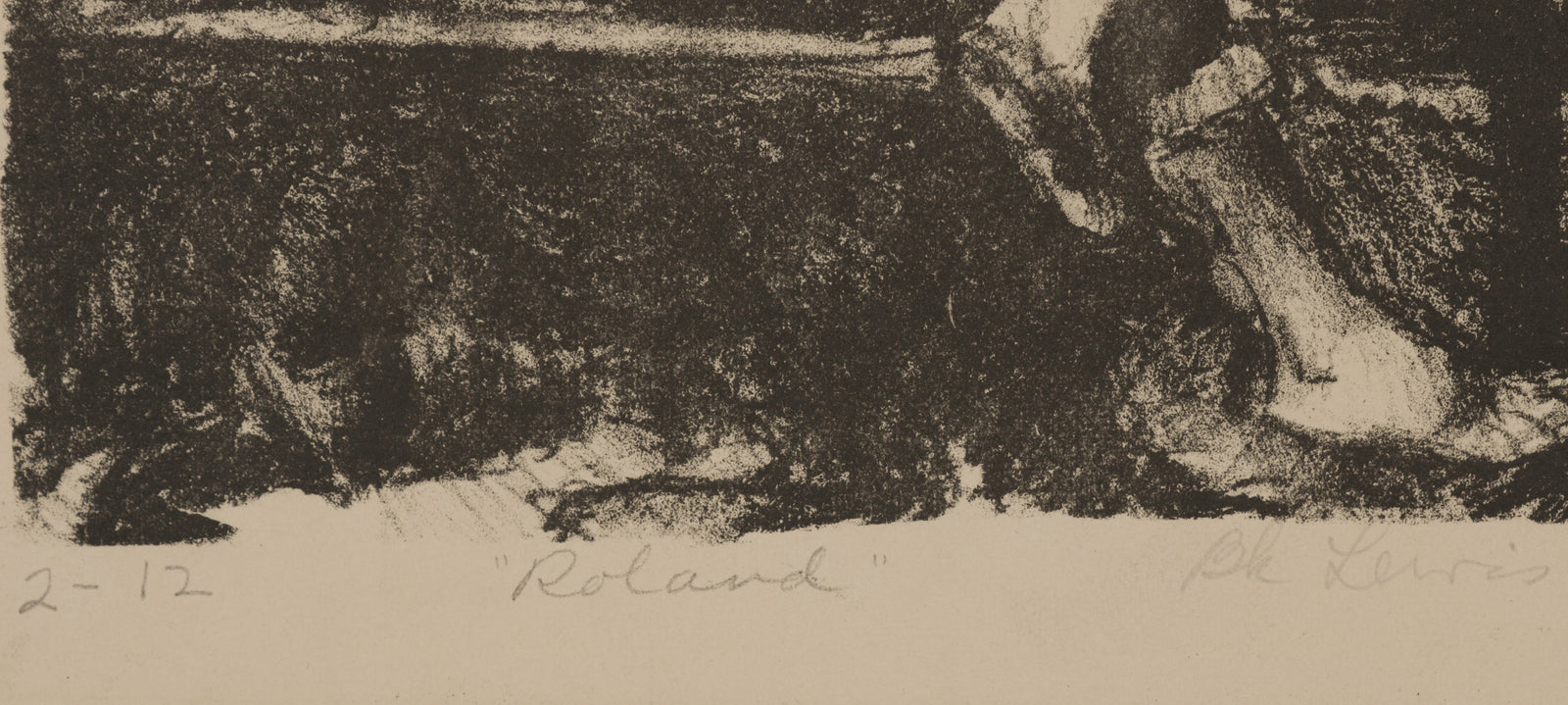 <i>Roland</i> <br>1940-60s Stone Lithograph <br><br>#B5598