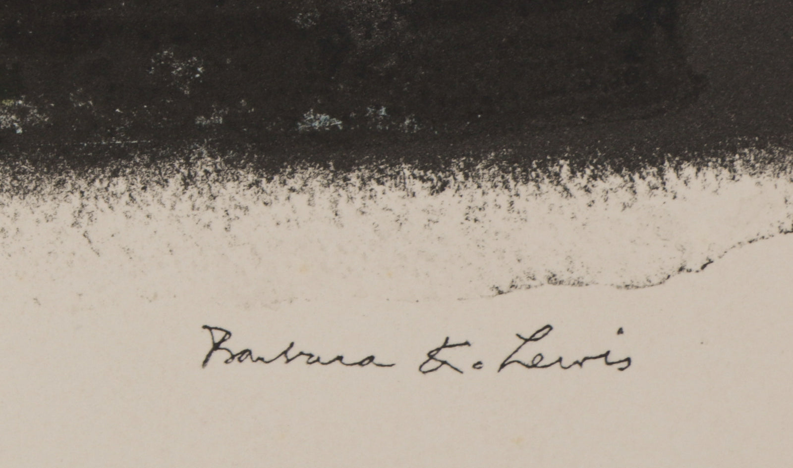 Yellow, Black & Blue Abstract <br>1960s Stone Lithograph <br><br>#B5605