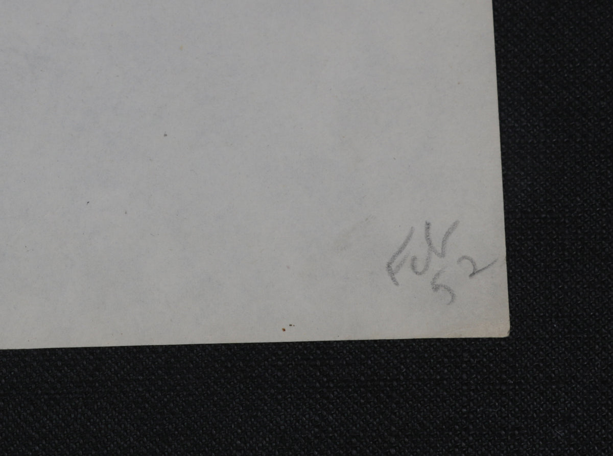 Monochromatic New York Portrait Studies <br>1952 Graphite <br><br>#B5721