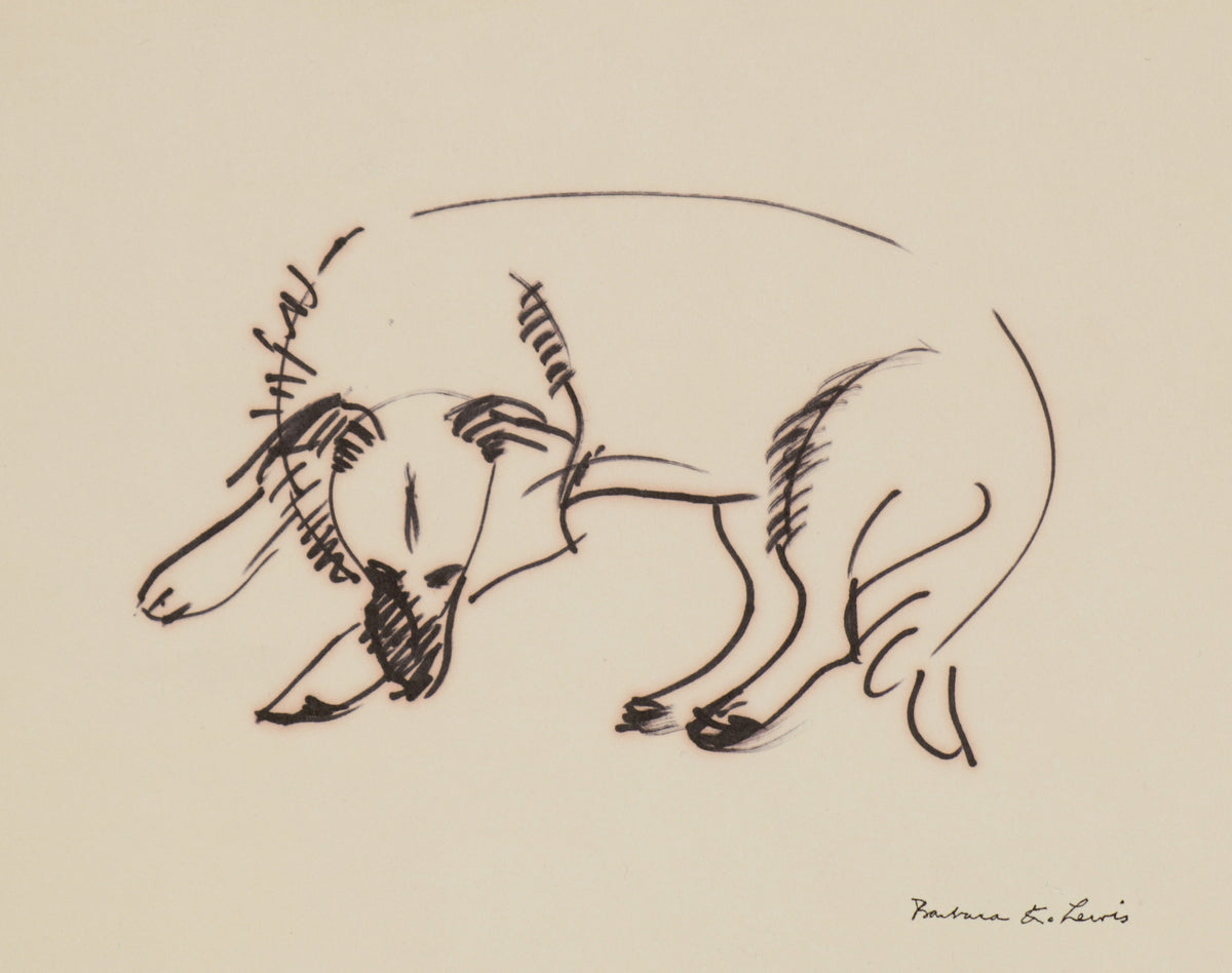 Sleeping Dog &lt;br&gt;1940s Ink &lt;br&gt;&lt;br&gt;#B5762