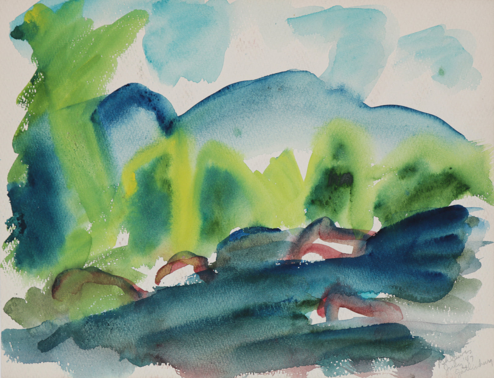 <i>Gatlinburg</i> <br>1947 Watercolor <br><br>#B5779