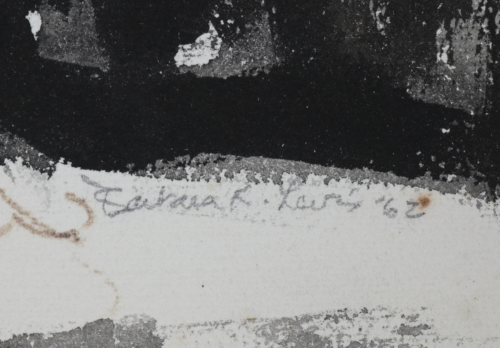 Moody Floral Still Life <br>1969 Watercolor <br><br>#B5853