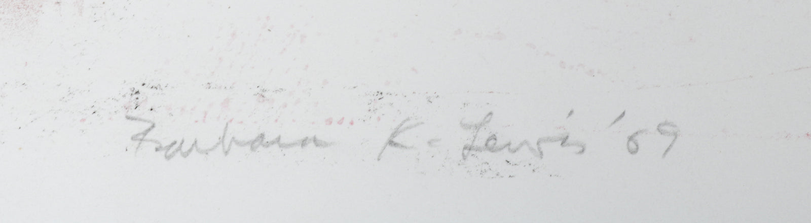 Red & Black Gestural Abstract <br>1969 Stone Lithograph <br><br>#B5857