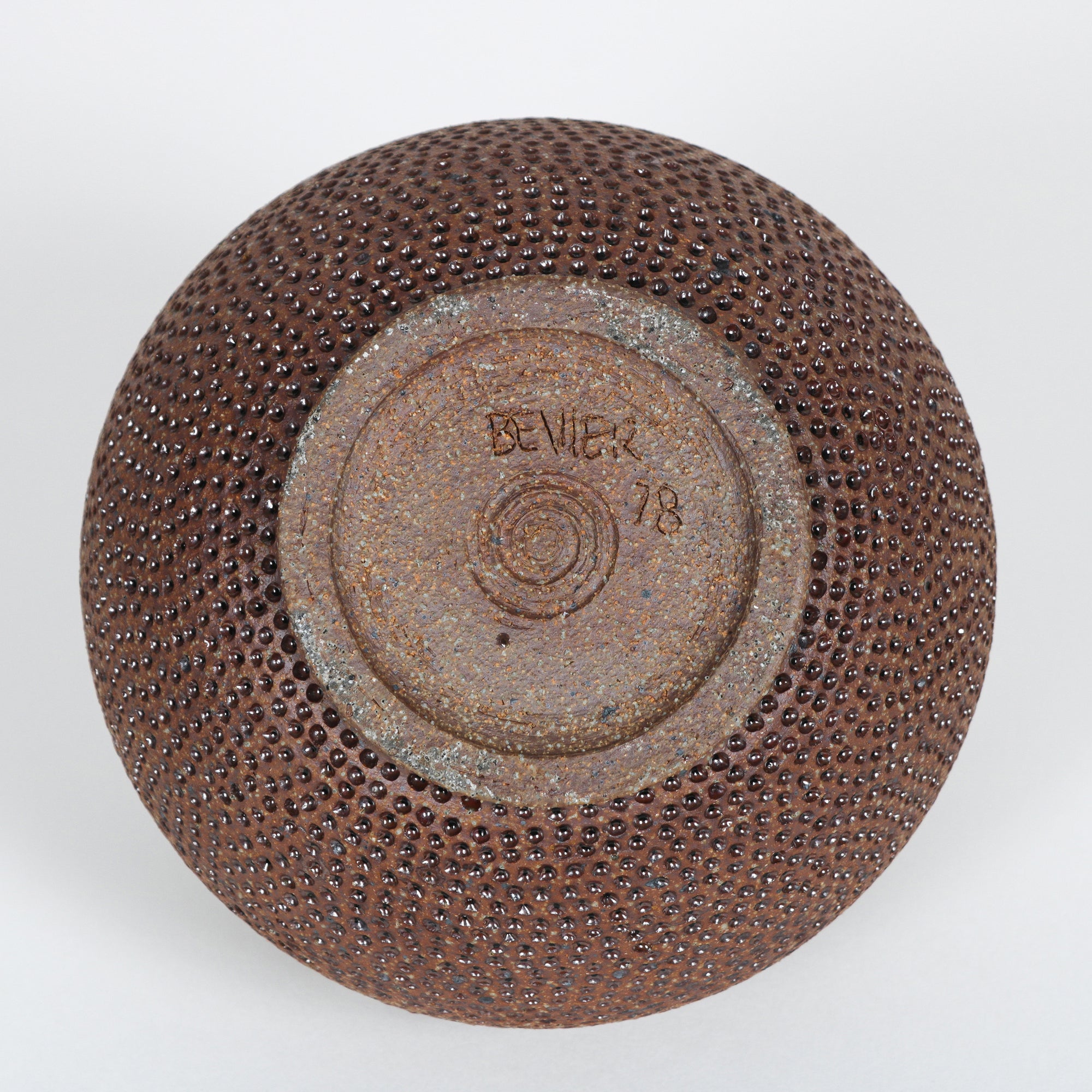 1978 Handmade Ceramic with Dot Pattern <br><br>#B5908