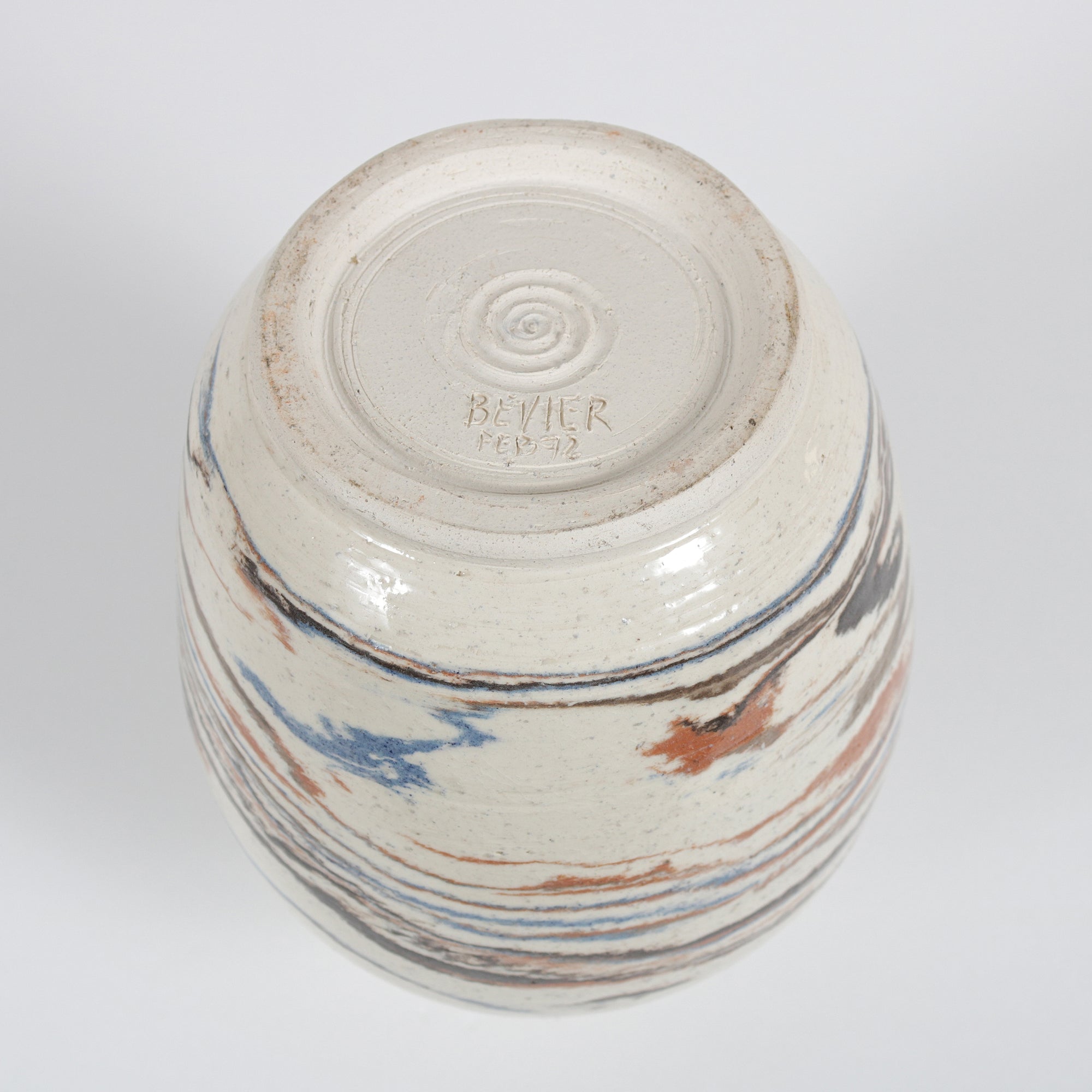Short Ceramic with Brushstoke Pattern, 1992 <br><br>#B5929