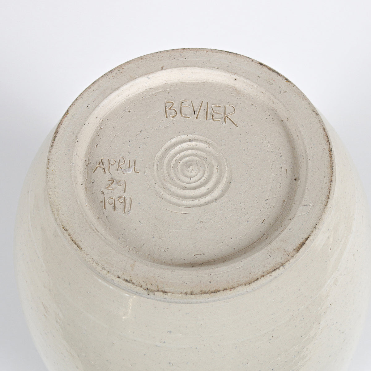 Tall Ceramic with Brushstoke Pattern, 1991 <br><br>#B5933