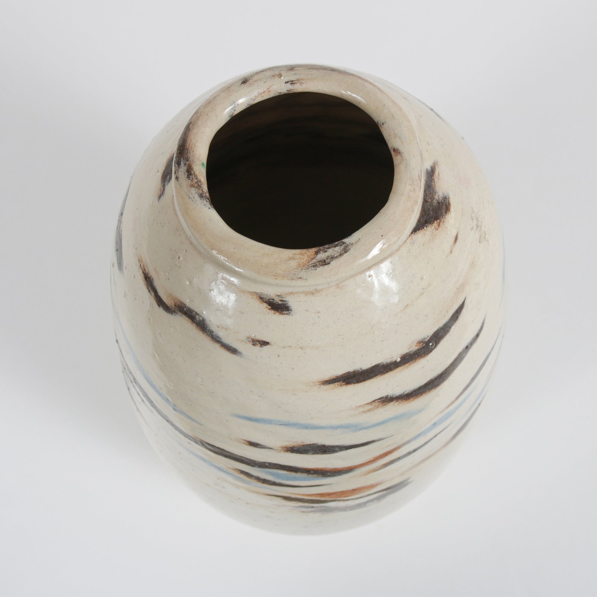 Tall Ceramic with Brushstoke Pattern, 1991 <br><br>#B5933
