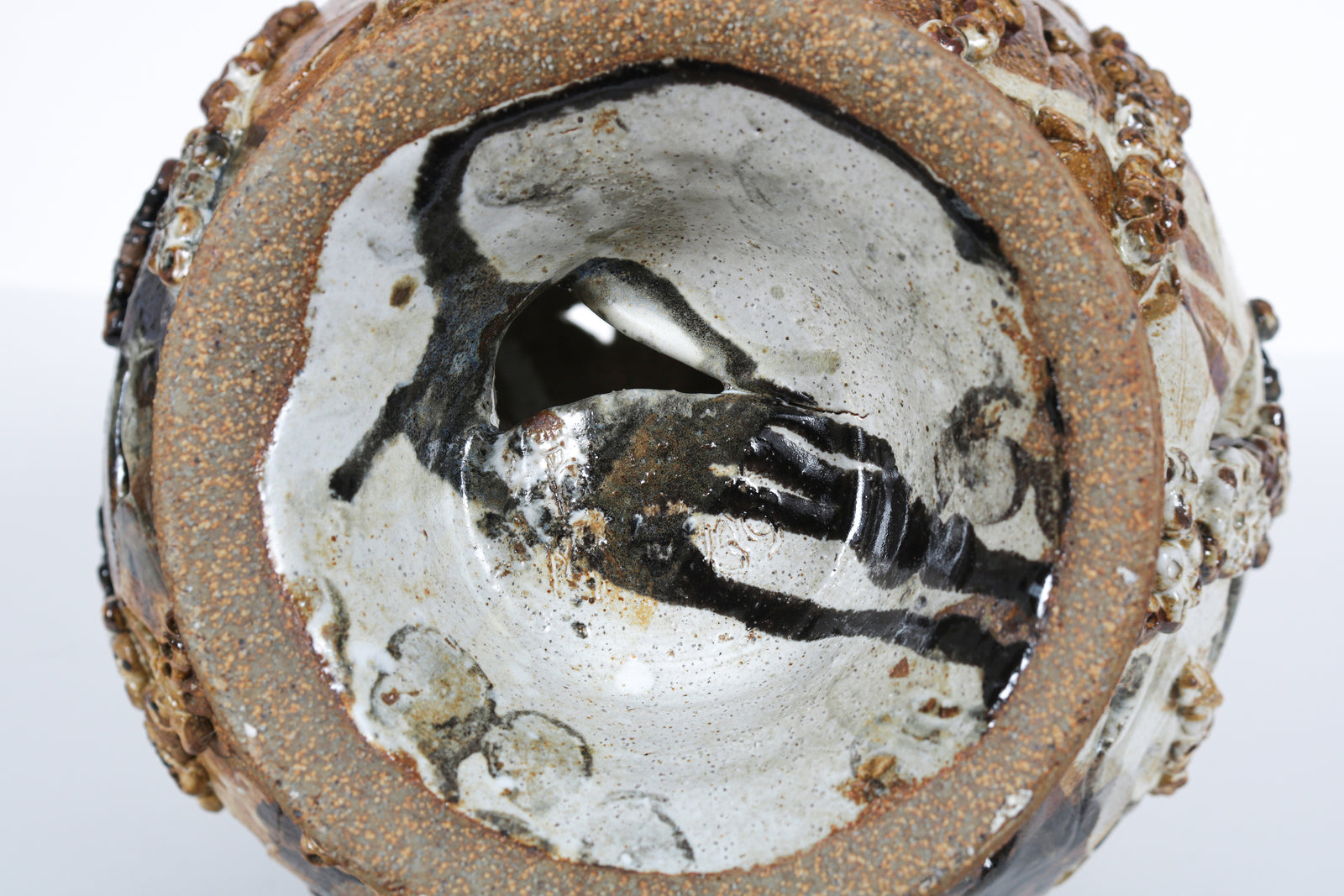 1989 Brown & White Ceramic <br><br>#B5991