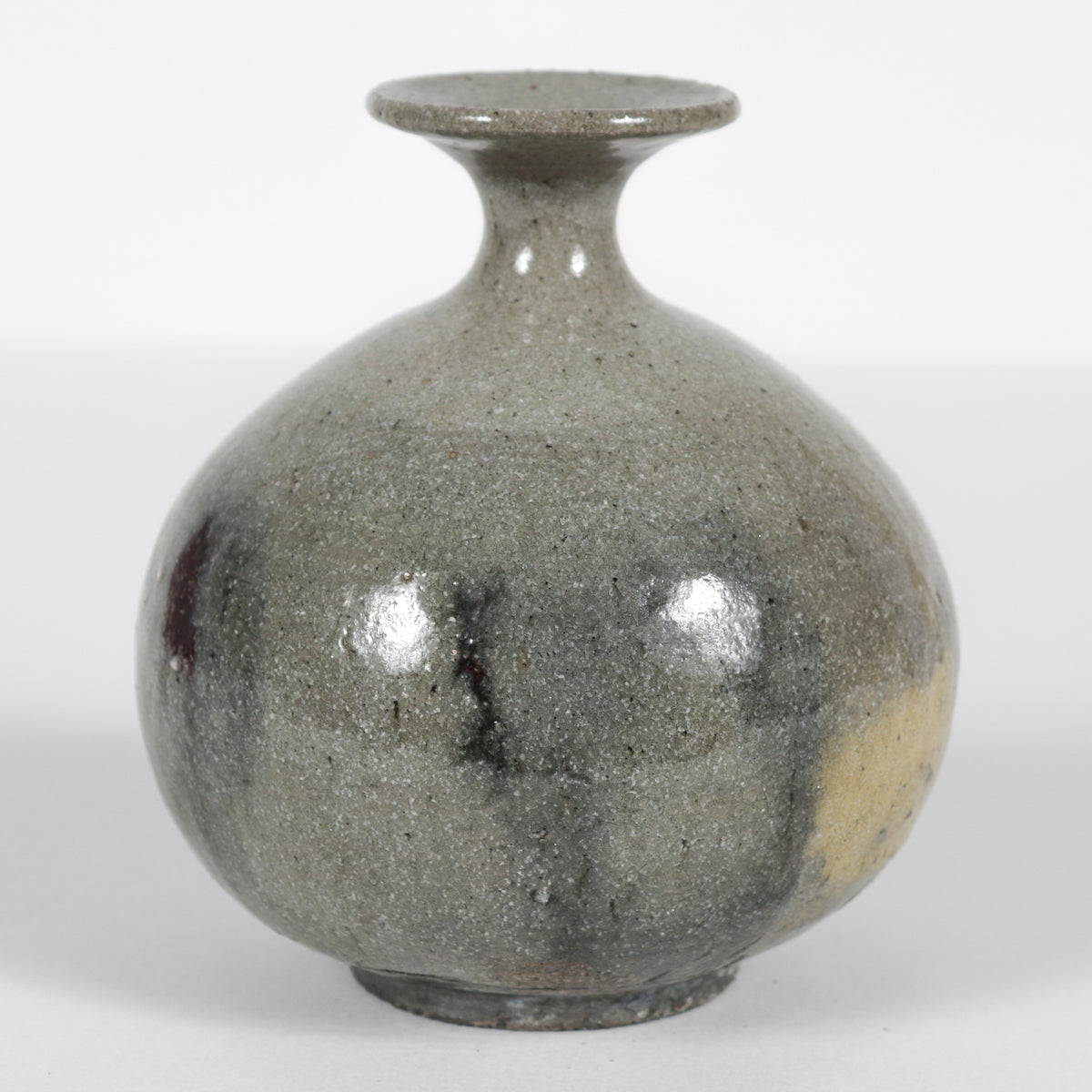 Handmade Ceramic Vessel in Shades of Gray, 1989 &lt;br&gt;&lt;br&gt;#B6004