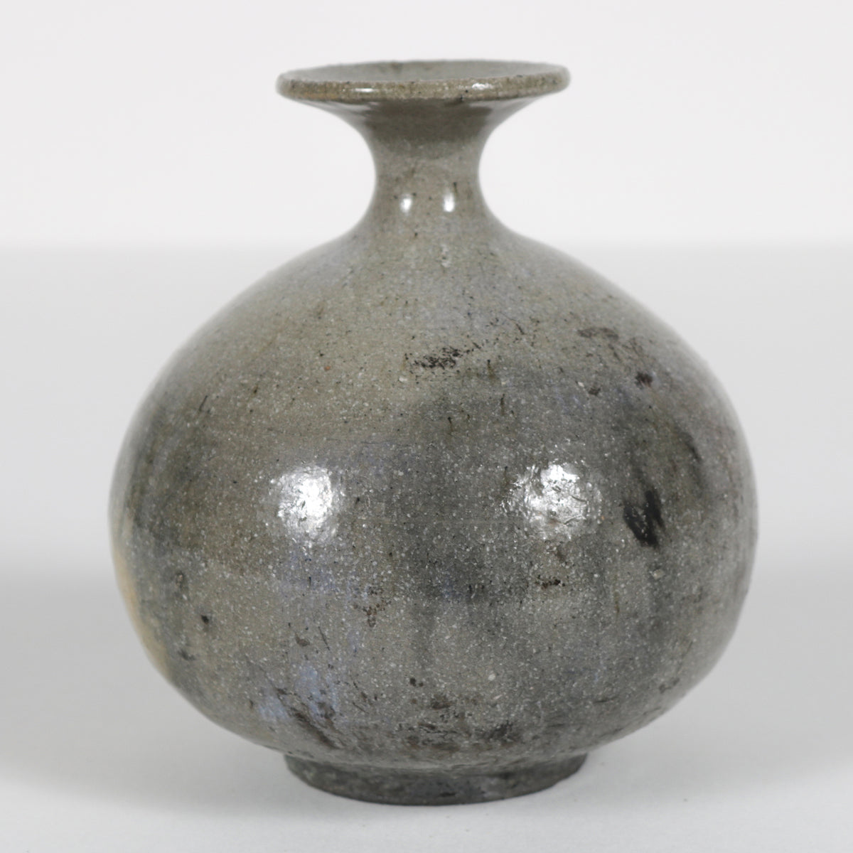 Handmade Ceramic Vessel in Shades of Gray, 1989 <br><br>#B6004