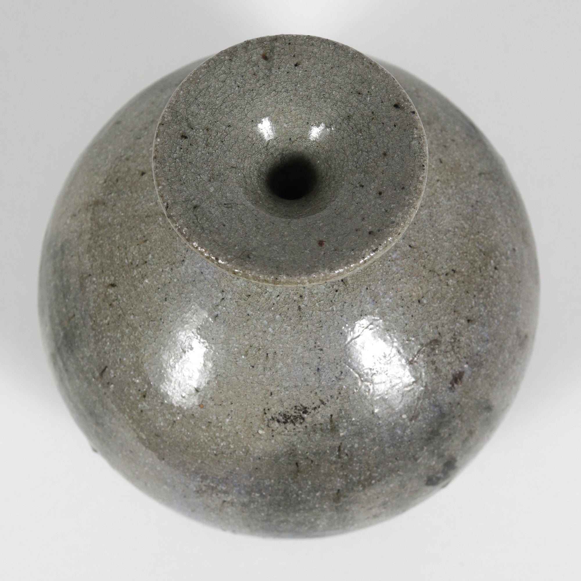 Handmade Ceramic Vessel in Shades of Gray, 1989 <br><br>#B6004