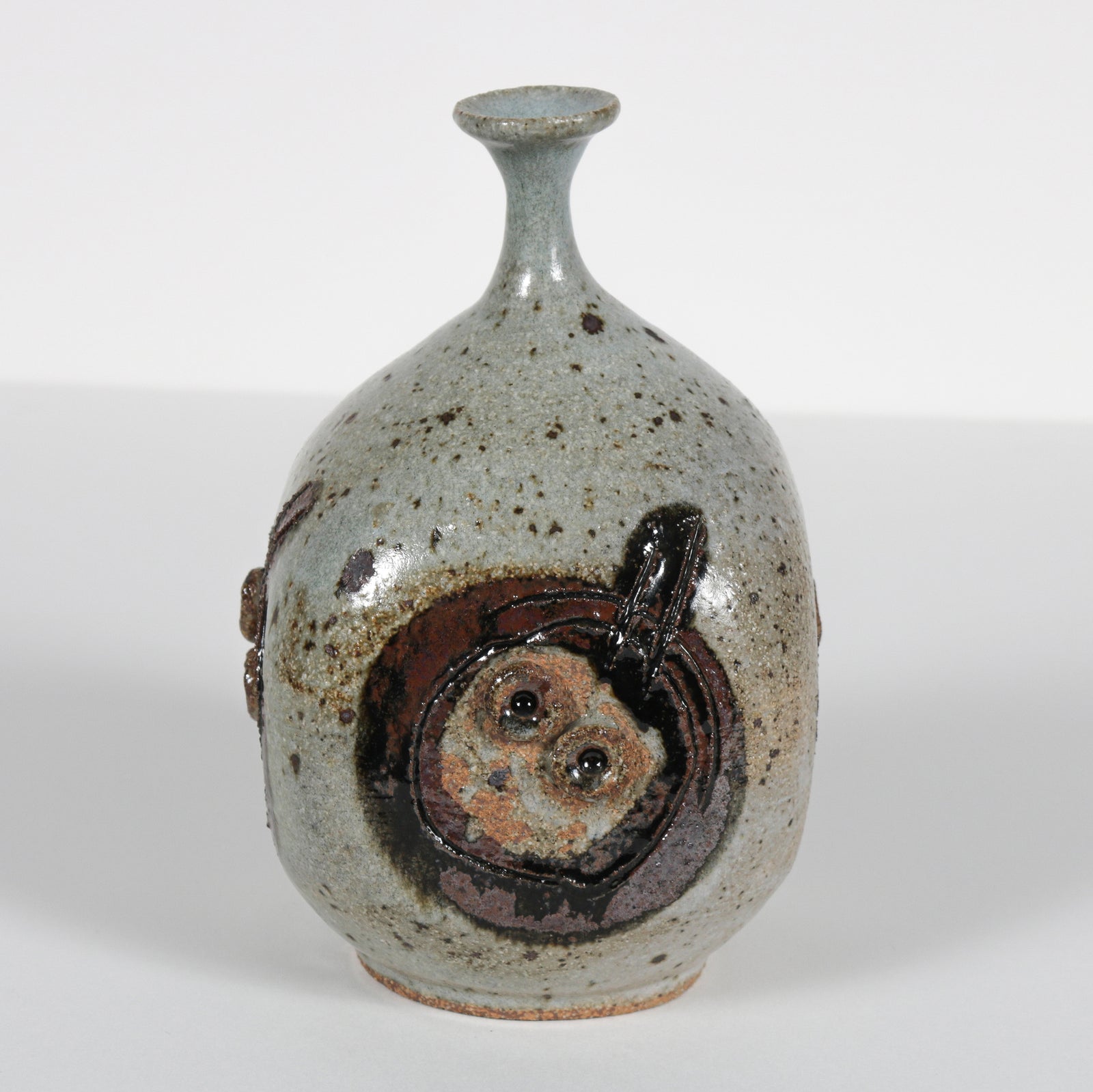 Handmade Asymmetrical Ceramic Vessel, 1970s <br><br>#B6031