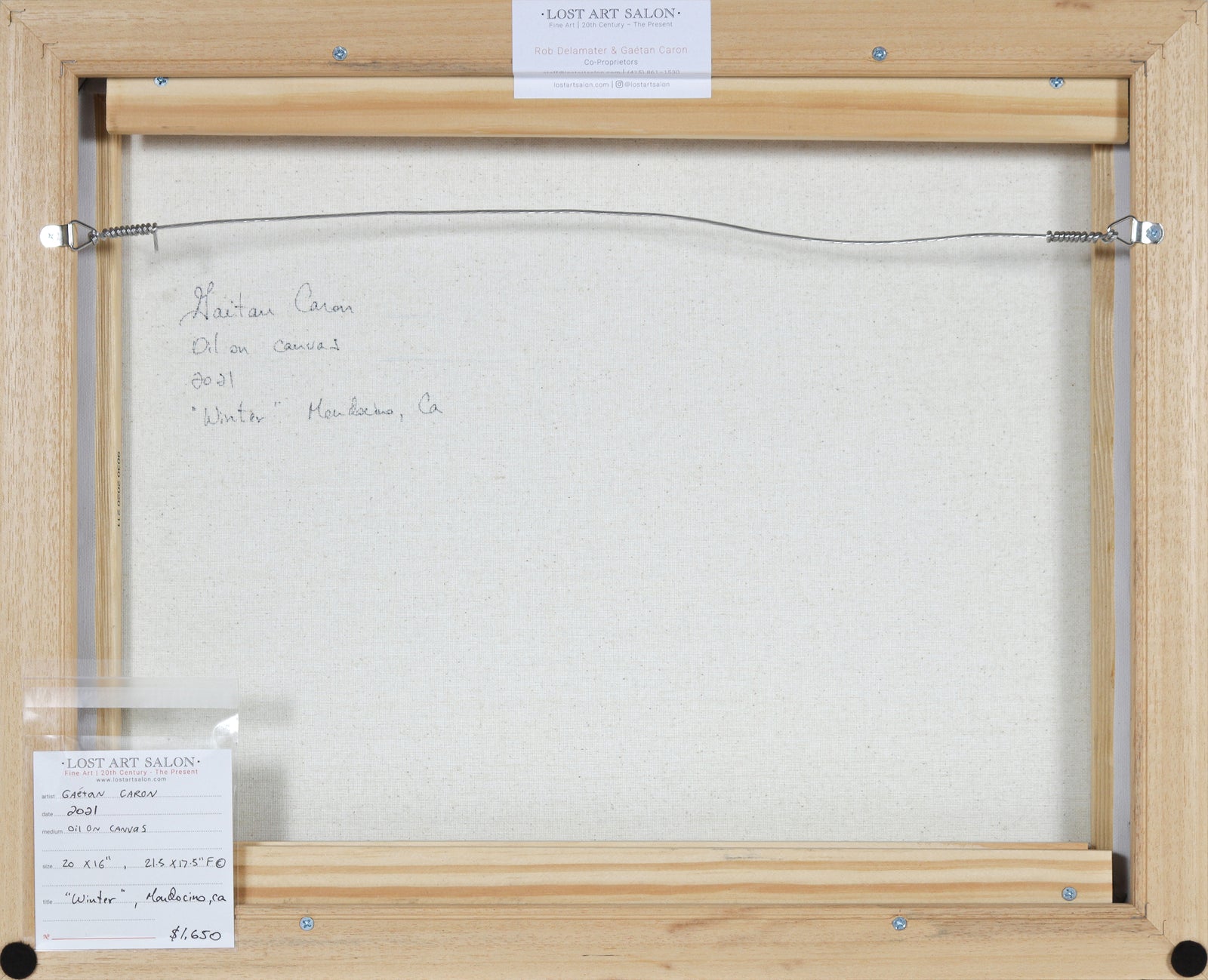 <i>Winter</i> <br>2021 Oil <br><br>#B6116