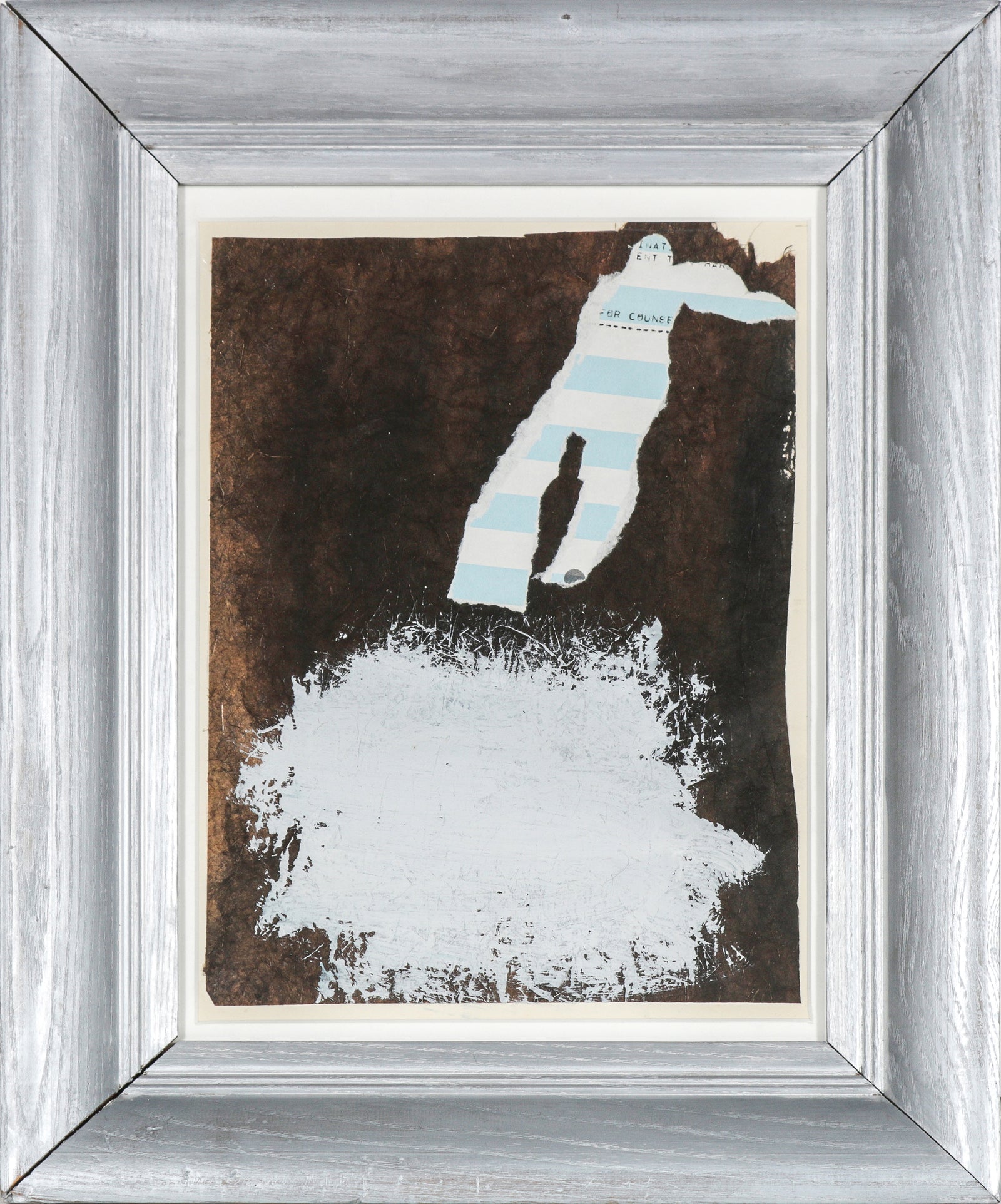 Abstracted Circus Figure <br>1974 Collage <br><br>#B6124