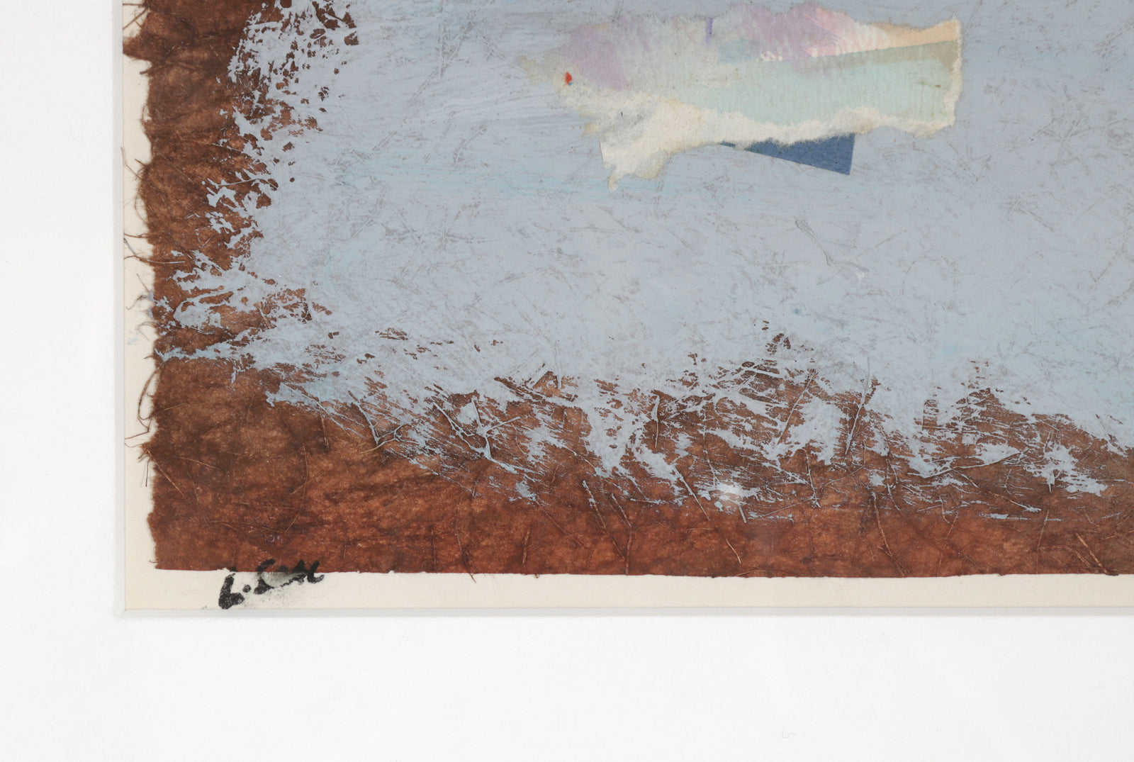 1970s Collage on Paper Abstracted Landscape <br><br>#B6176