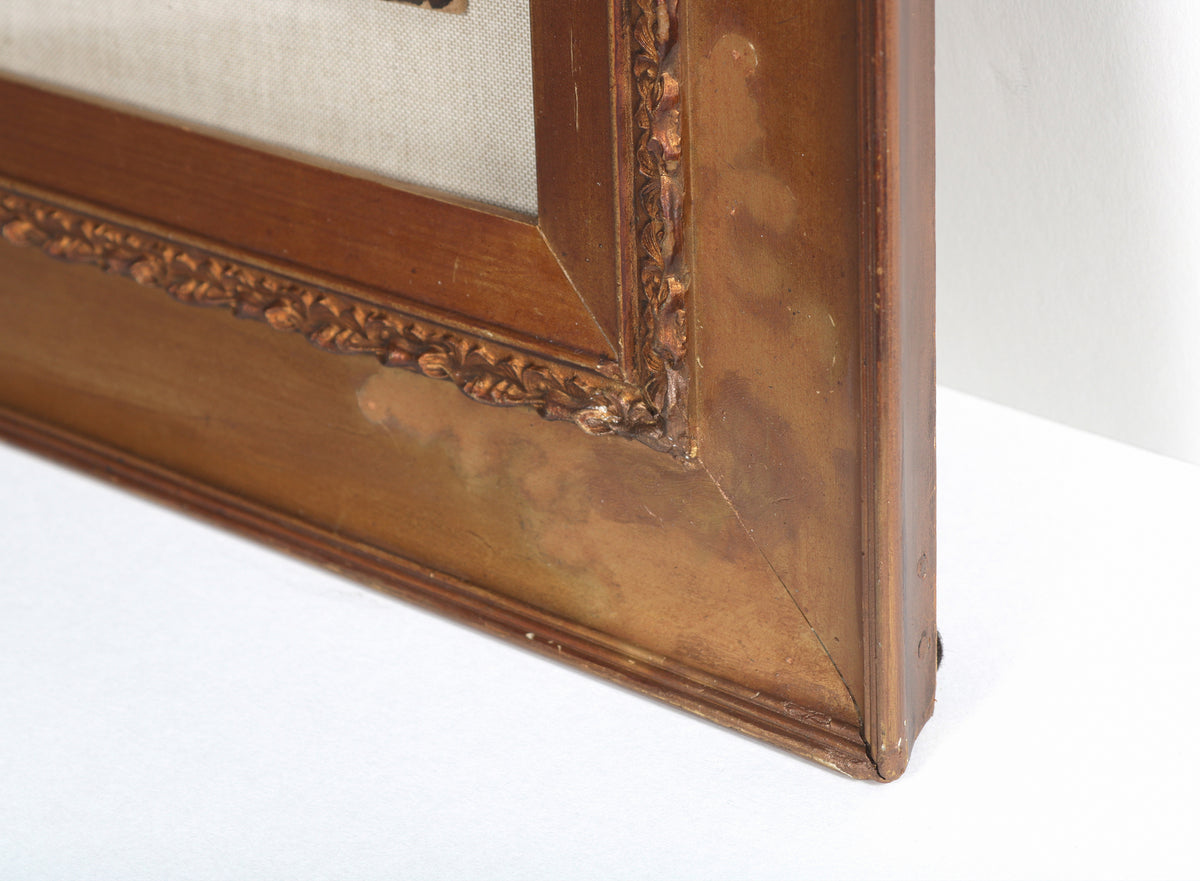 Modernist Geometric Abstract <br>1950 Oil <br><br>#B6225