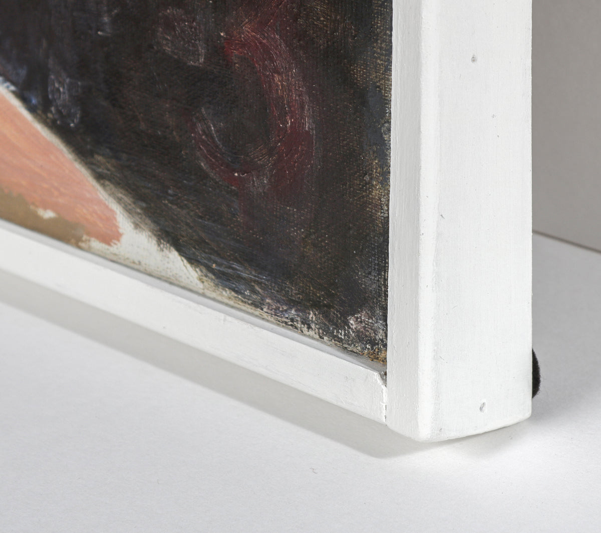 Modernist Sailor & Ship <br>1940-50s Oil <br><br>#B6340