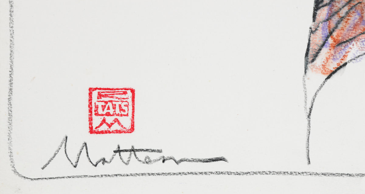 Female Nude with Fabric <br>20th Century Charcoal & Pastel <br><br>#B6366