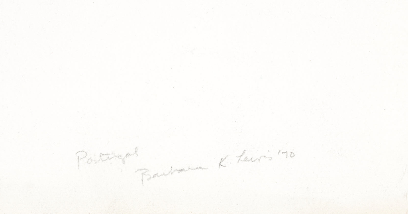 <i>Portugal</i> <br>1970 Watercolor <br><br>#B6374