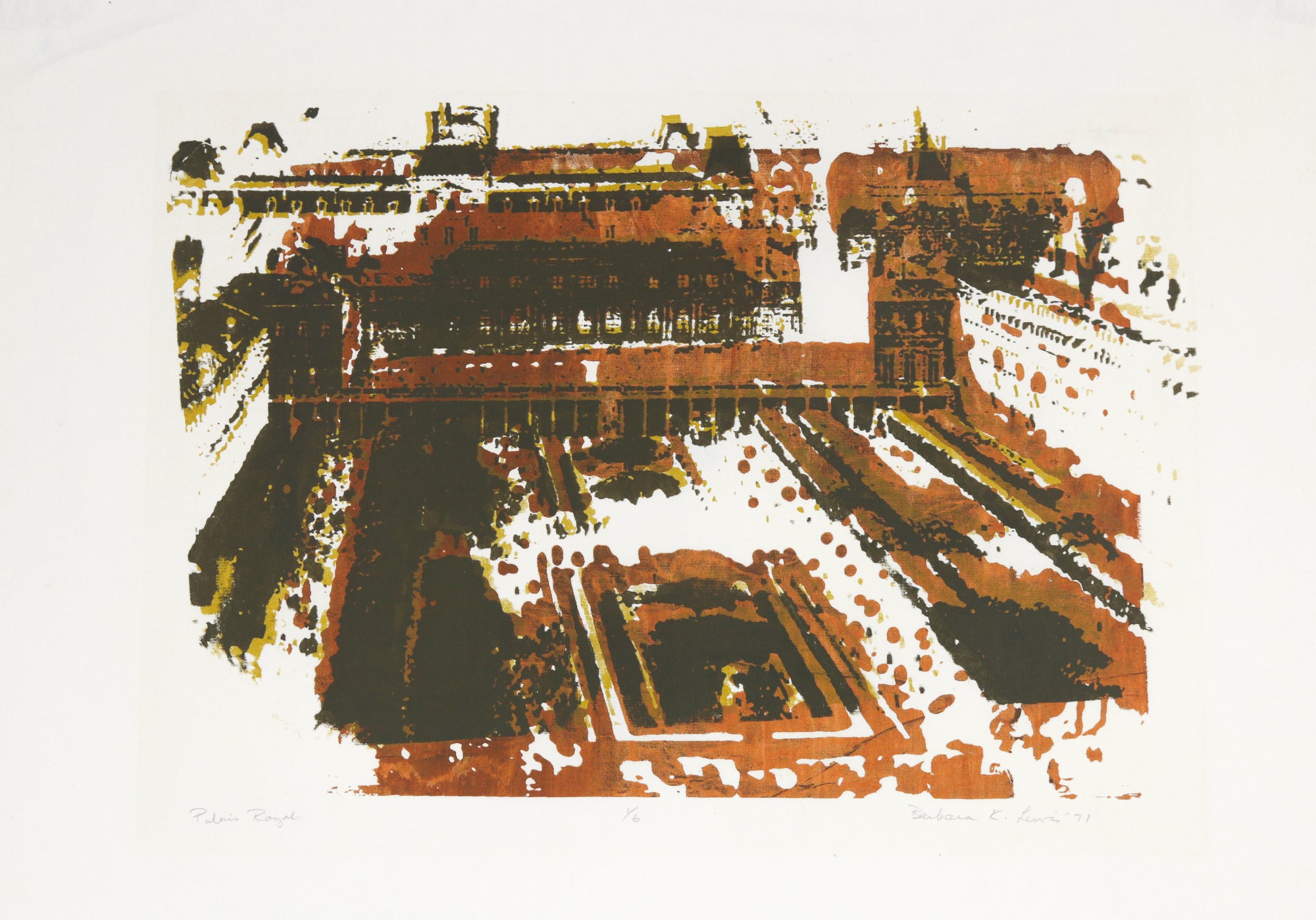 <i>Palais Royal</i> <br>1971 Serigraph <br><br>#B6381