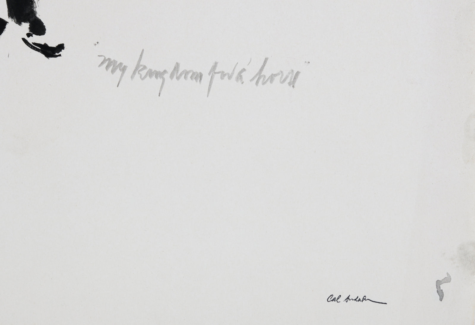 <i>My Kingdom For A Horse</i> <br>1940-50s Ink Wash <br><br>#B6386