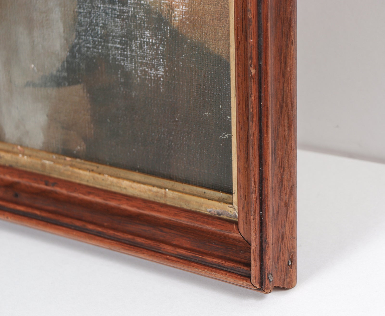 Muted Stylized Portrait of a Young Woman <br>1940s Acrylic <br><br>#B6388