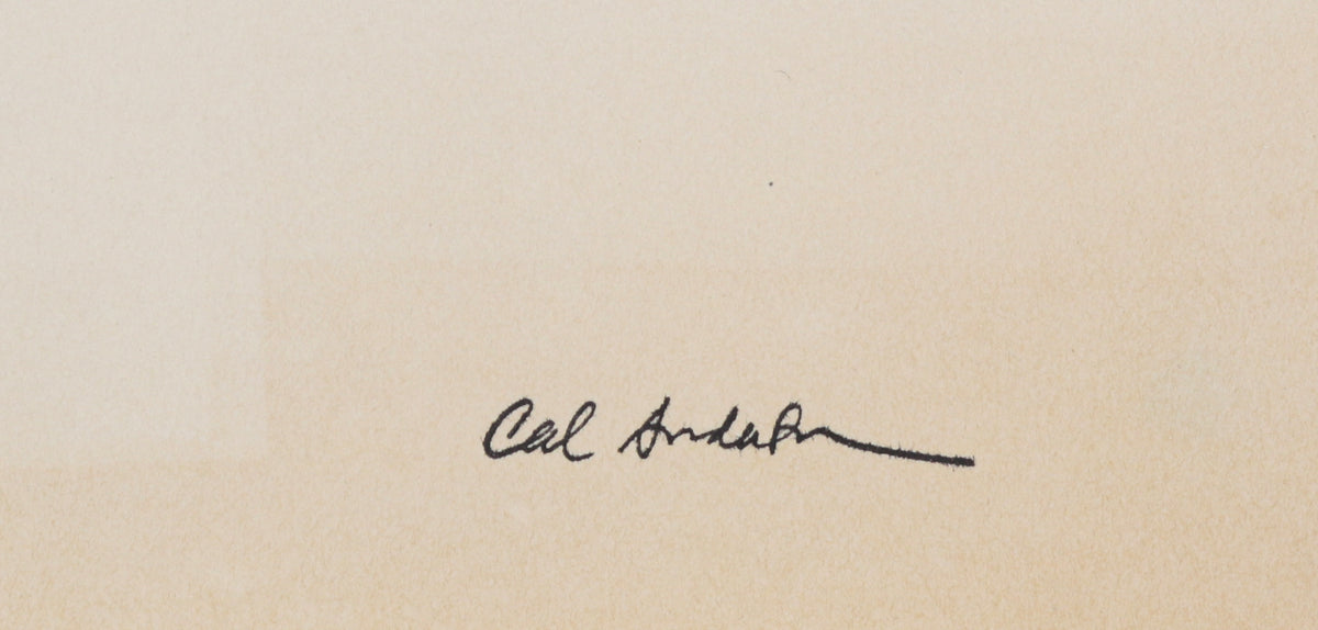 Monochrome Fashion Overcoat <br>1940-50s Ink Wash <br><br>#B6396