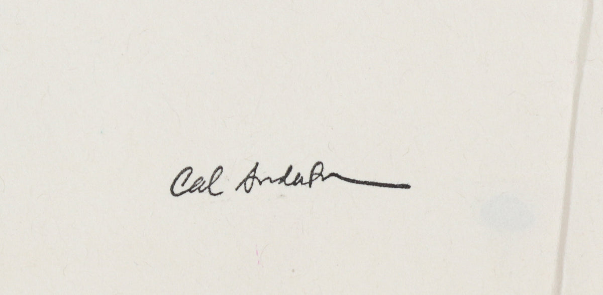 Monochrome Gestural Abstract <br>1940-50s Tempera Paint <br><br>#B6400