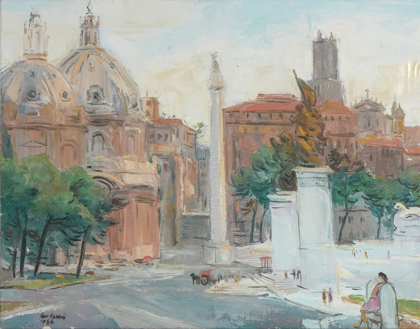 <i>Rome</i> <br>1966 Oil <br><br>#B6421