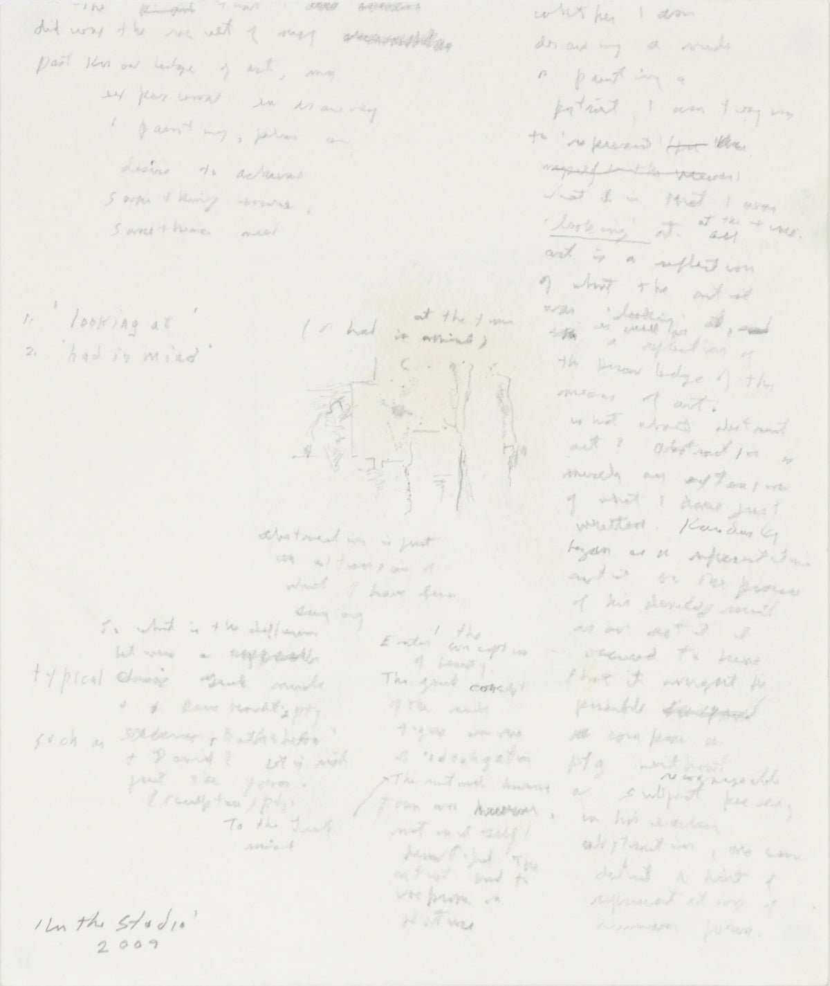 <i>Study</i> <br>2009 Oil on Paper <br><br>#B6471