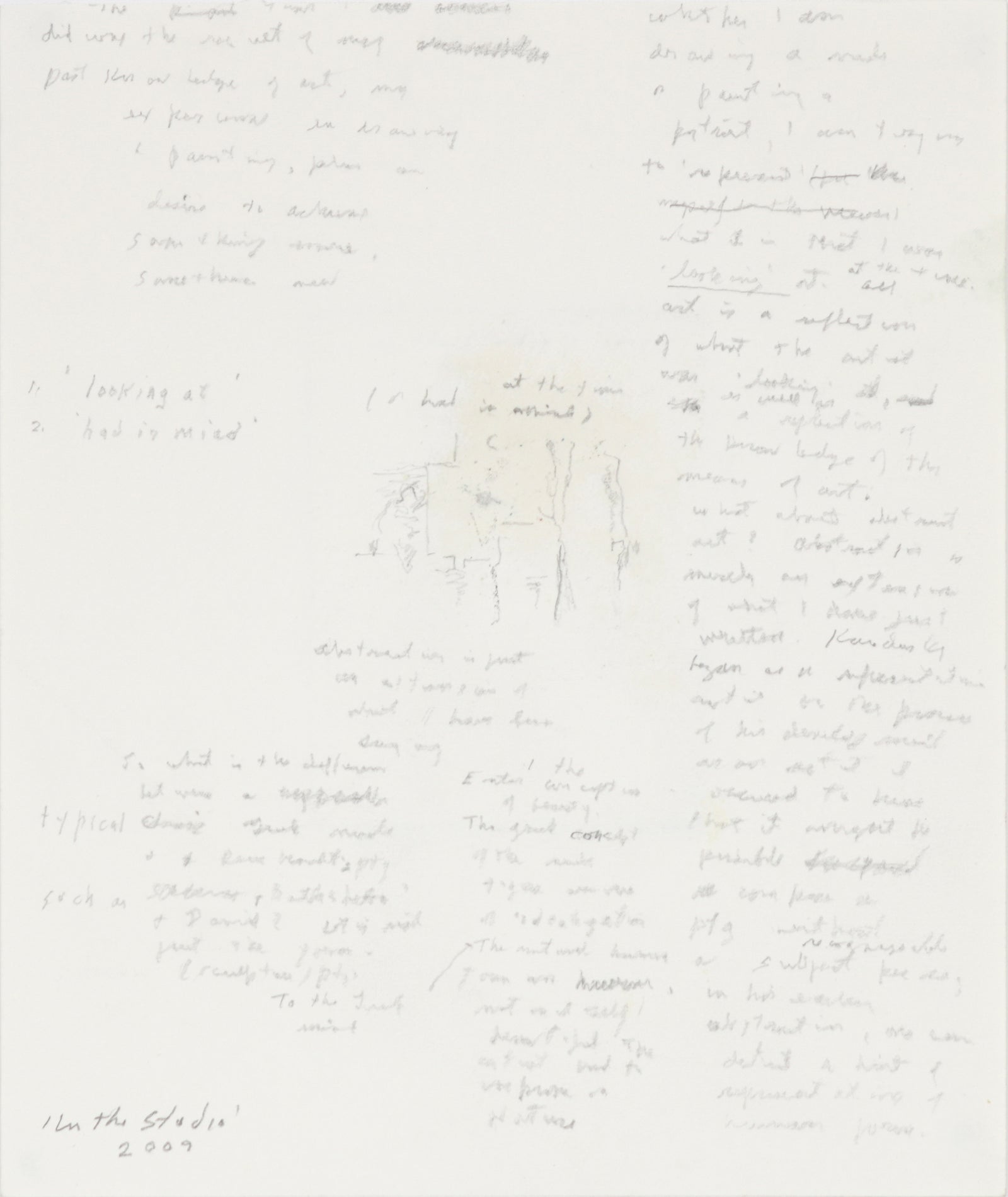 <i>Study</i> <br>2009 Oil on Paper <br><br>#B6471