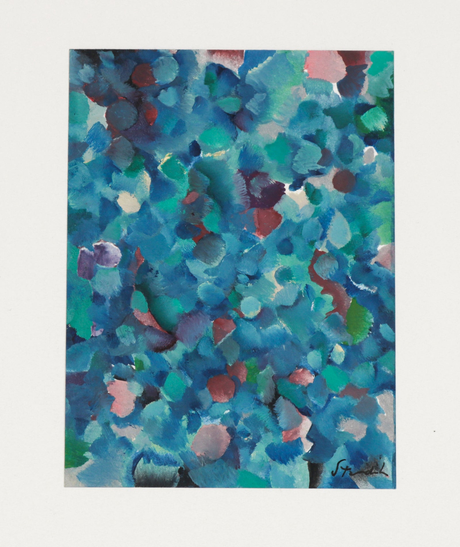 <i>The Garden</i> <br>2007 Oil on Paper <br><br>#B6473