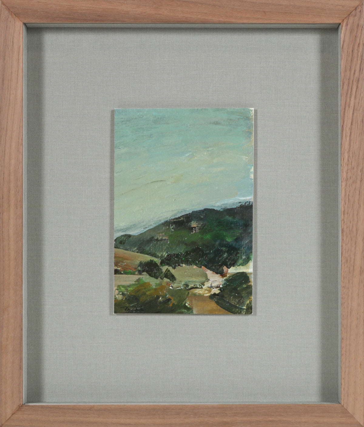 Abstracted Los Angeles Hillside &lt;br&gt;20th Century Oil on Paper &lt;br&gt;&lt;br&gt;#B6478