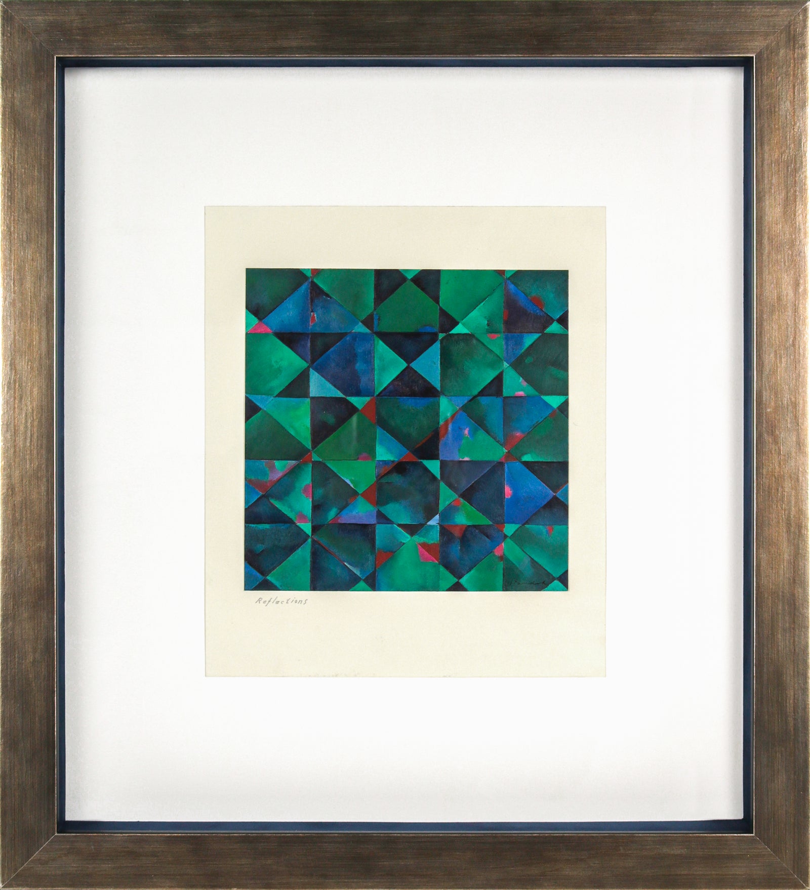 <i>Reflections</i> <br>2007 Oil on Paper <br><br>#B6479