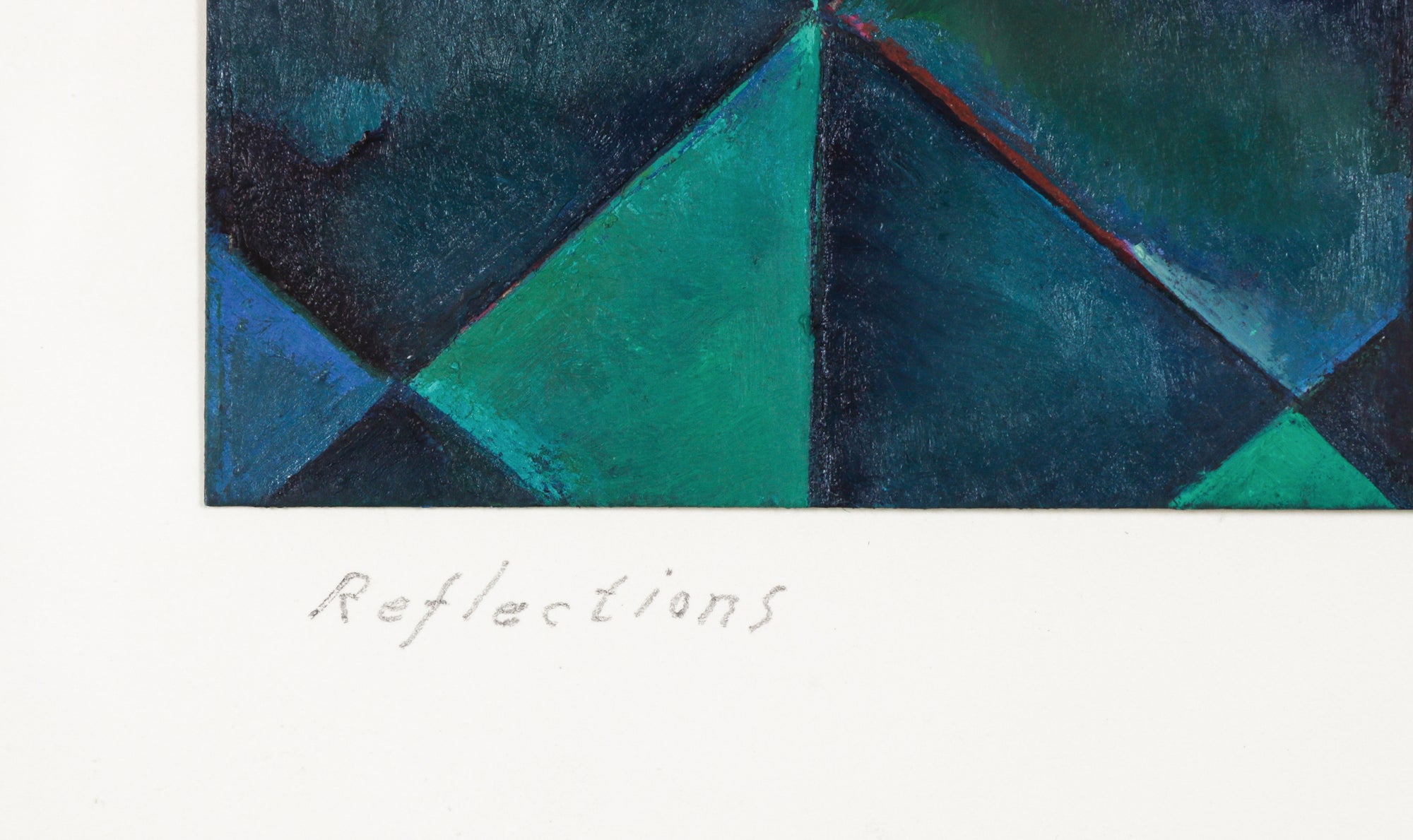 <i>Reflections</i> <br>2007 Oil on Paper <br><br>#B6479