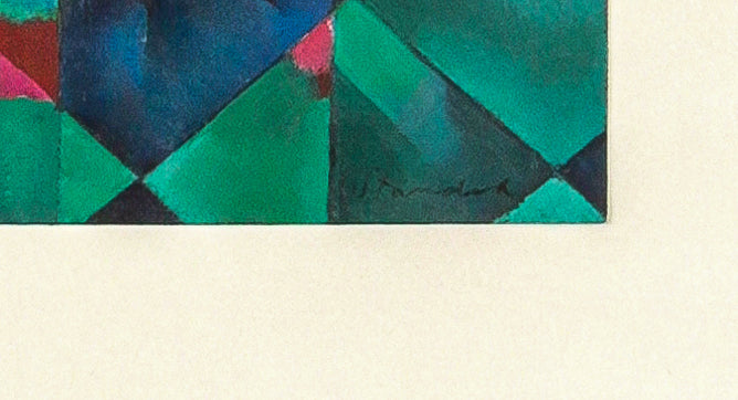 <i>Reflections</i> <br>2007 Oil on Paper <br><br>#B6479