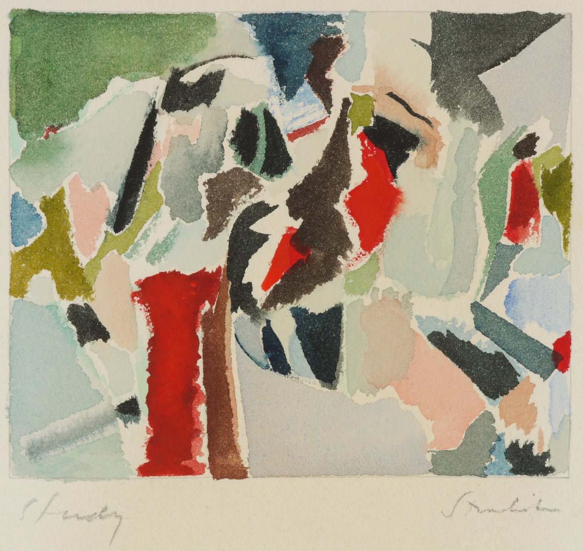 <i>Study</i> <br> 20th Century Gouache <br><br>#B6483