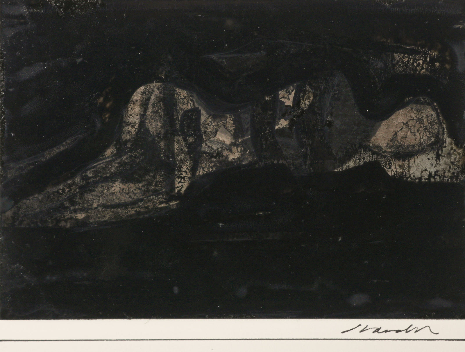 Moody Abstract <br>India Ink on Mylar <br><br>#B6492