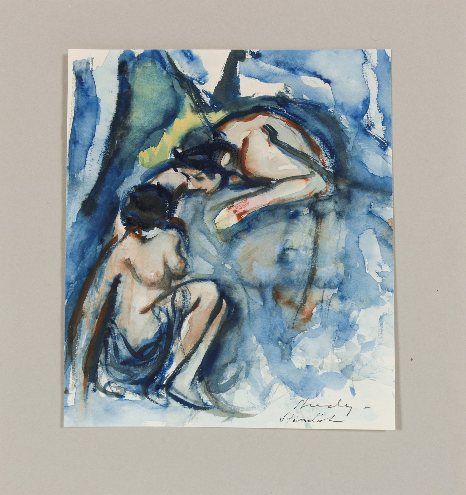 <i>Study</i> <br>20th Century Watercolor <br><br>#B6503