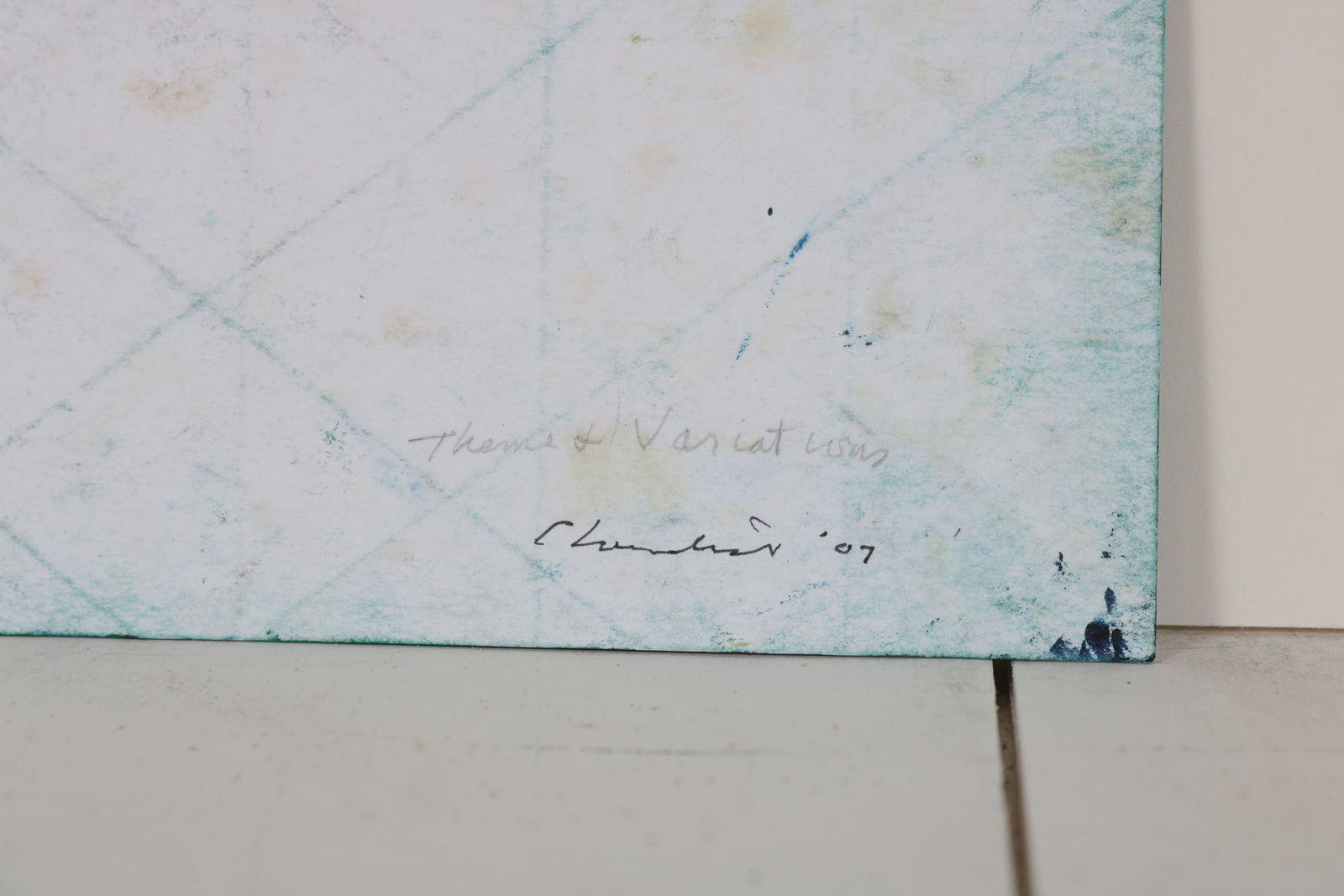 <i>Themes & Variations</i> <br>2007 Oil on Paper <br><br>#B6504