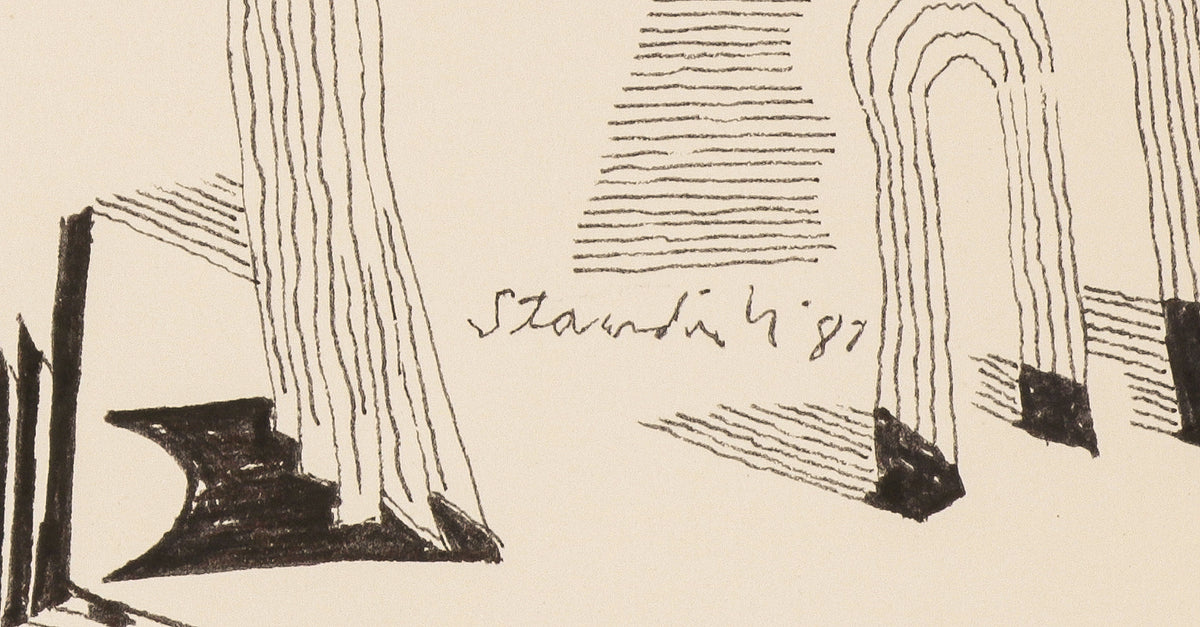 <i>The Poet's Wasteland</i> <br>1987 Ink <br><br>#B6508