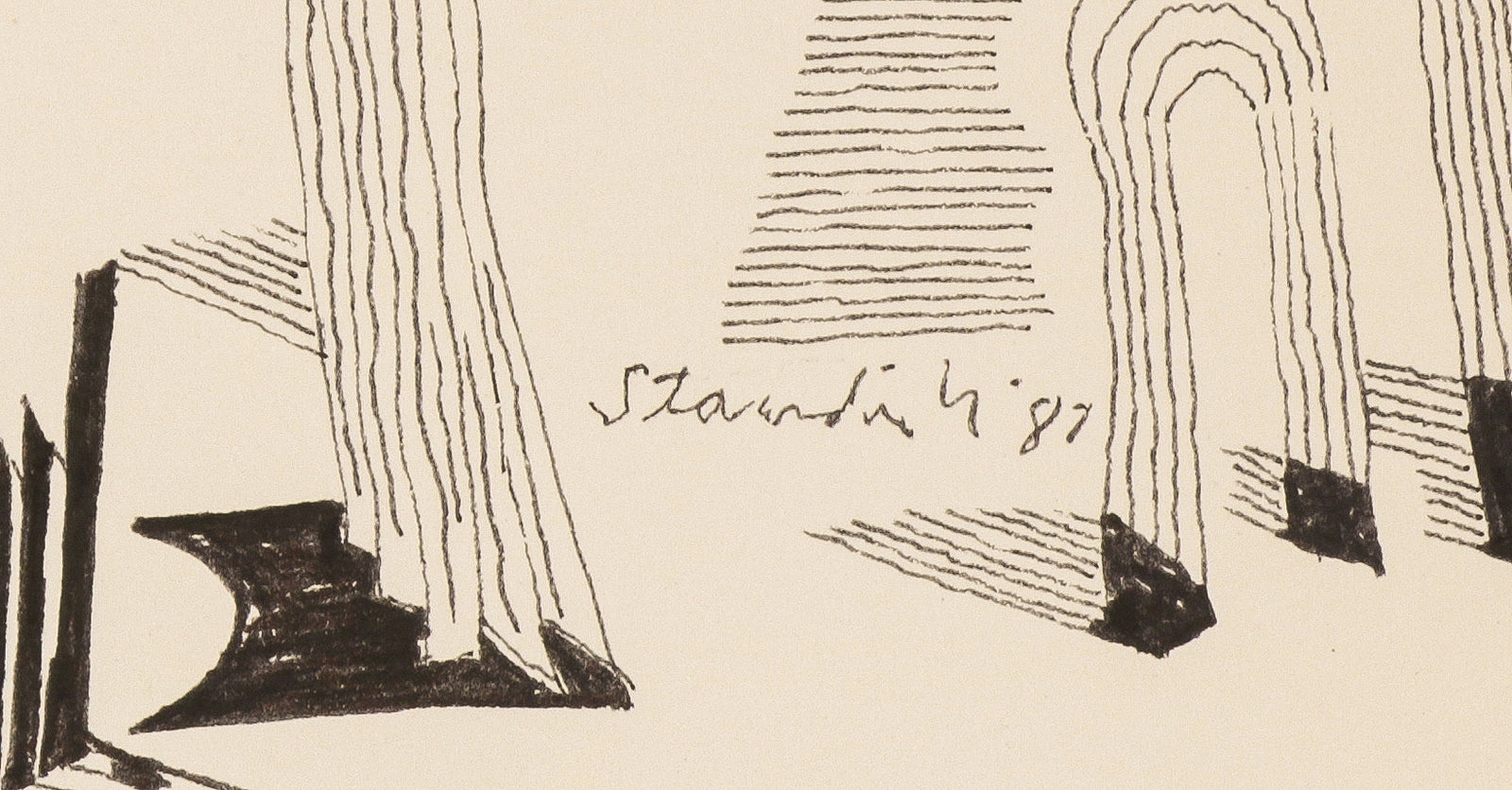 <i>The Poet's Wasteland</i> <br>1987 Ink <br><br>#B6508