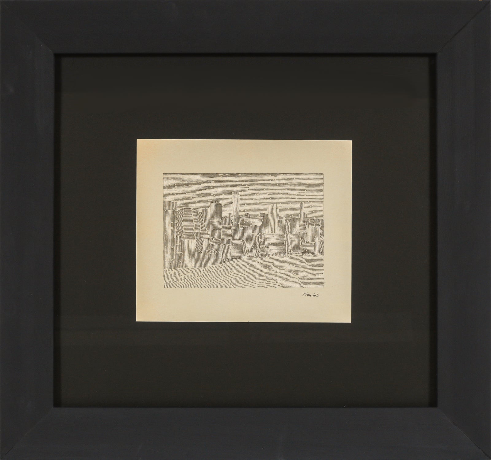 Linear Abstracted Skyline <br>20th Century Ink <br><br>#B6509