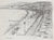 Monochrome Coastal California Sketch <br>Late 20th Century Ink <br><br>#B6514